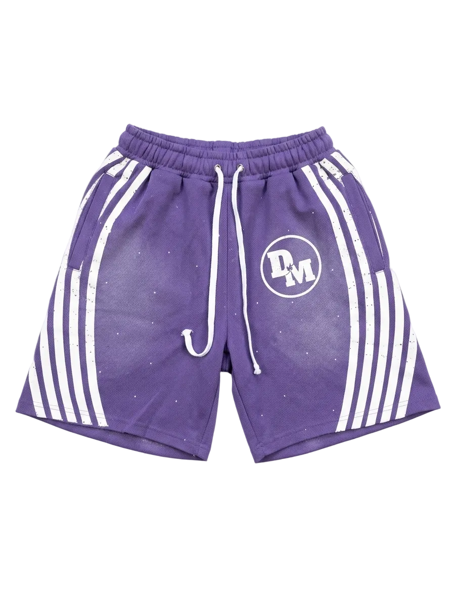 Double Minded Purple Rhinestone Shorts