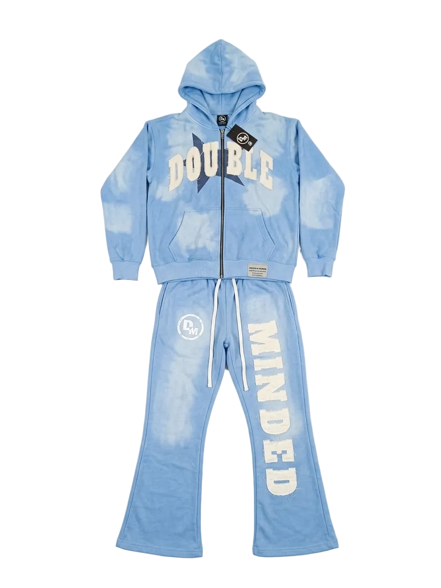 Double Minded Blue Distressed Suit