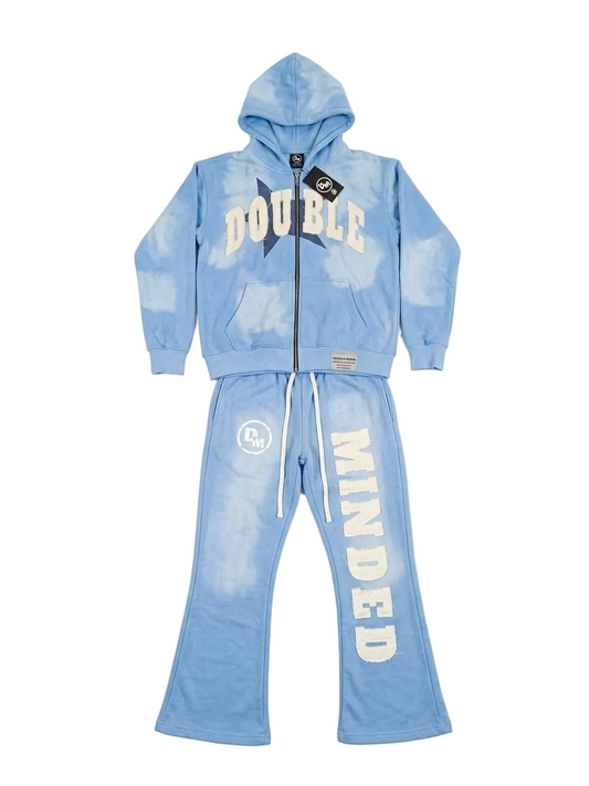 Double Minded Blue Distressed Suit