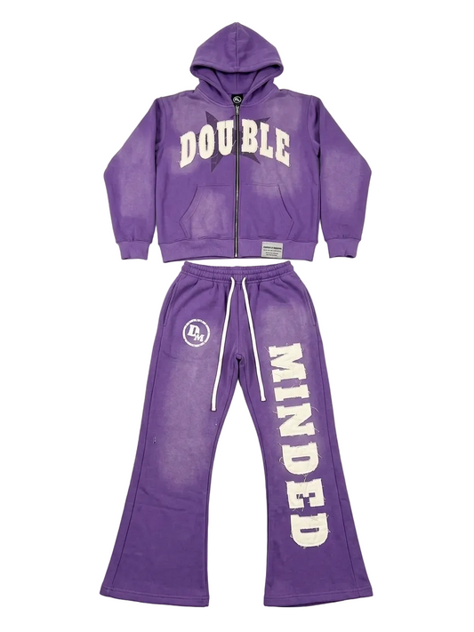 Double Minded Purple Distressed Suit